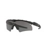 Oakley Mens OO9061 M Frame Hybrid S Rectangular Sunglasses, Black/Grey,