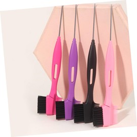 Housoutil 1set Double-ended Eyebrow Brush with Replaceable for Precise Shaping Portable Hair Edge Comb for Women Sturdy and Needle Material for Eyebrow Grooming and Styling