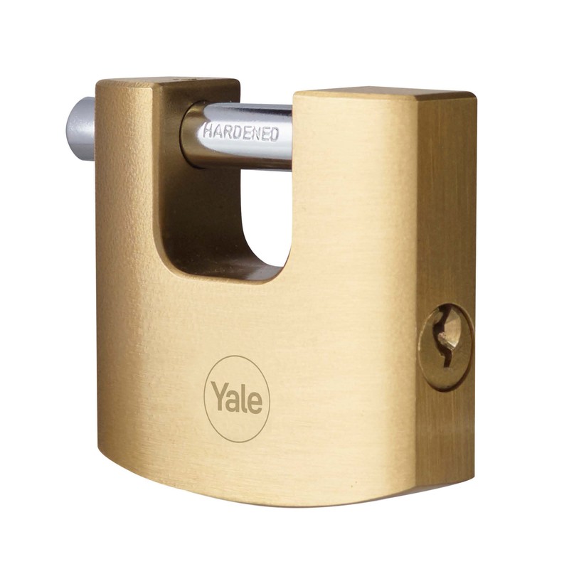 Yale - Y114B/60/114/1 High Security 60mm Brass Shutter Padlock -