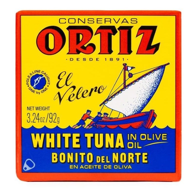 Ortiz White Tuna in Olive Oil, Fresh Tender Slices, Spanish