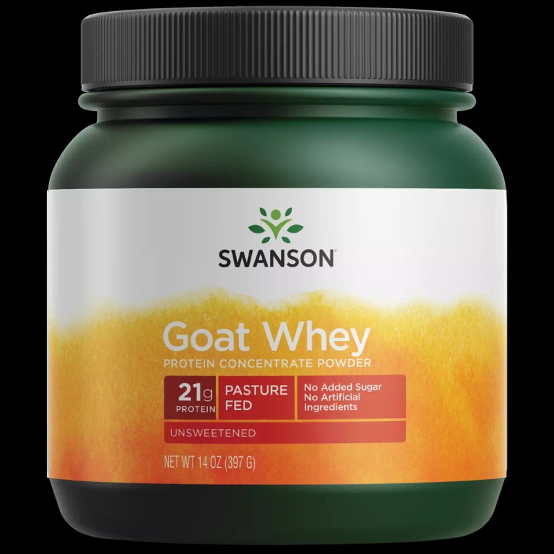 Swanson Goat Whey Protein Concentrate 14 oz Powder
