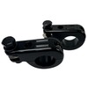 Universal Gloss Black Foot Peg P-Clamp mounting kits Compatible with