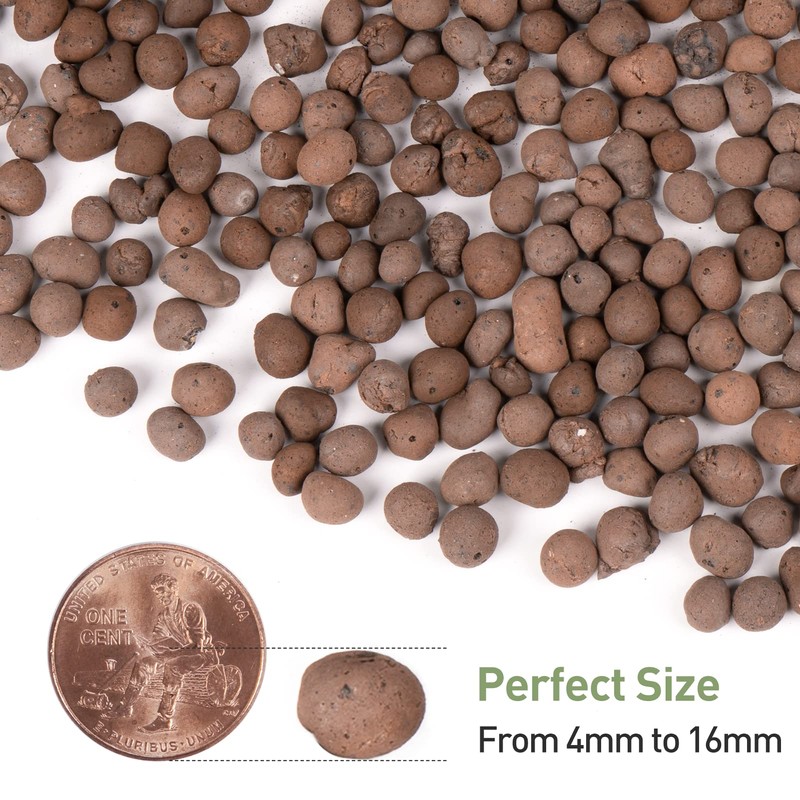 GASPRO 5lb Organic Clay Pebbles for Plants, 100% Natural Leca