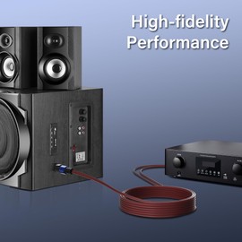 SinLoon Speakon to Speaker Wire Audio Cord 16AWG Speakon Speaker Cable 10FT Hi-Fi Audio Cable with Twist Lock Male Suitable for DJ/PA/Home Cinema/Stage Audio