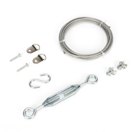 DURIGID Anti Sag Gate Kit D-Ring Fence Gate Kit, Gate Hardware Kit for Wood Fence Vinyl Iron Gates, Gate Anti Sag Kit Prevents Gate Sagging, Sliver, 1 Pack