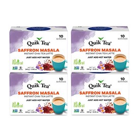 QuikTea Tea Latte Saffron Masala Chai, 33.8 Oz