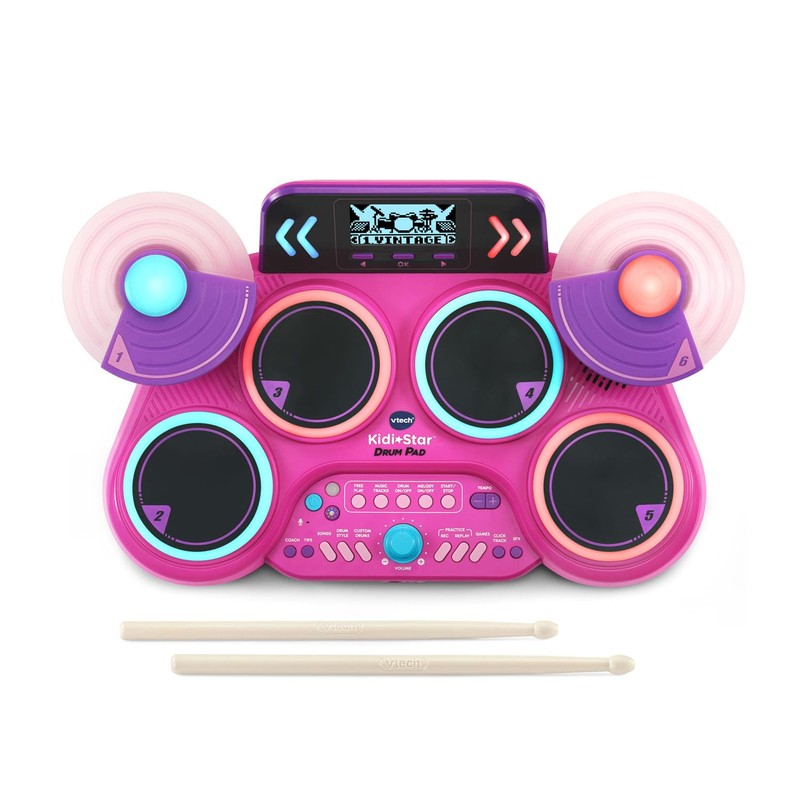 VTech Kidi Star Drum Pad, Pink