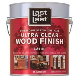 Waterborne Wood Finish, Ultra Clear Satin, 1-Gal.