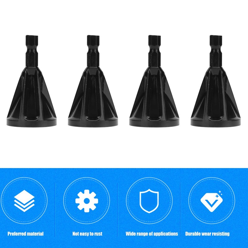 4Pcs Deburring External Chamfering Tool Chamfer Drill Carbide Burr Removal
