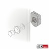 SOTECH Push-Lock Midi Push Button Diameter 23 mm Polished Chrome