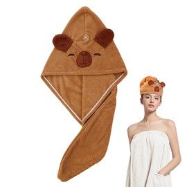 Towel for Hair | Capybara Lightweight Bath Caps | Soft Headwear Hat Cute for Girl Women Bath Shower Spa Home Thick Long Curly Wet