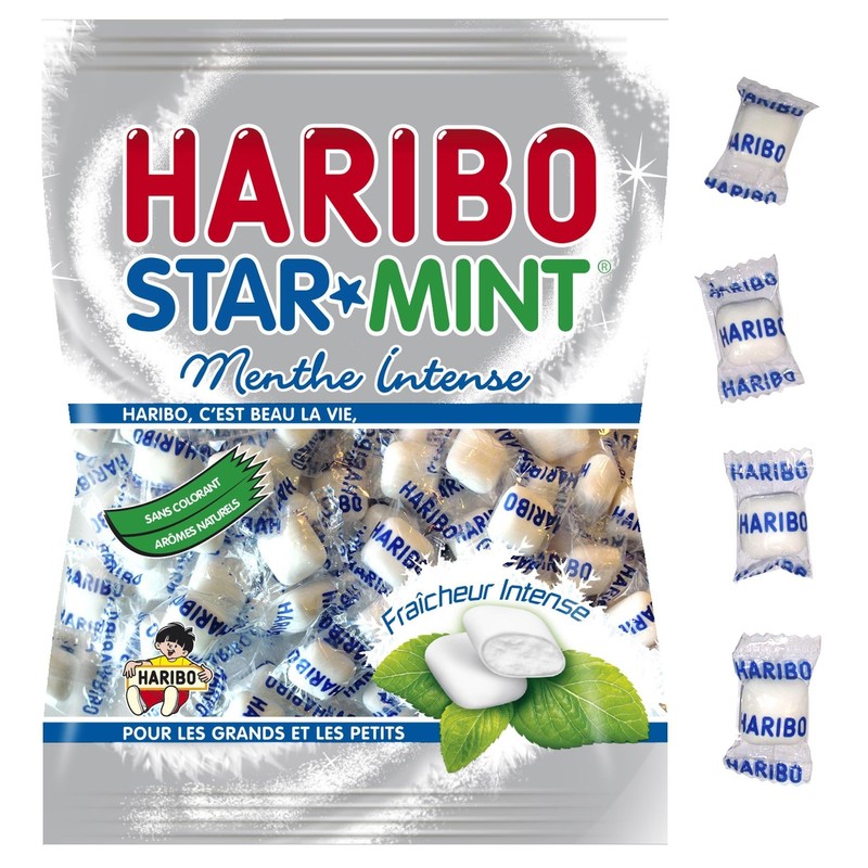 Haribo Starmint Fraîcheur Menthe Intense 200g