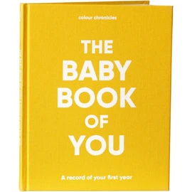 Colour Chronicles – Baby Memory Book | A Baby Book of First Year | New Baby & Gift for Expecting Parents | Forever a Keepsake | Cloth Cover Hardback Memory Journal | 8” x 10” | 96 Pages - Yellow