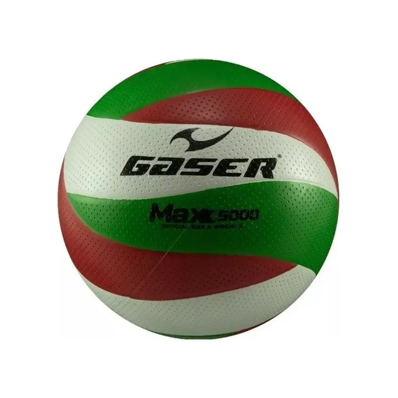 Balón Vóleibol Max Pro 5000 No.5 Gaser Color BlancoRojoVerde