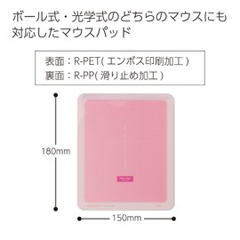 コクヨ(KOKUYO) マウスパッド コロレー ピンク EAM-PD50P