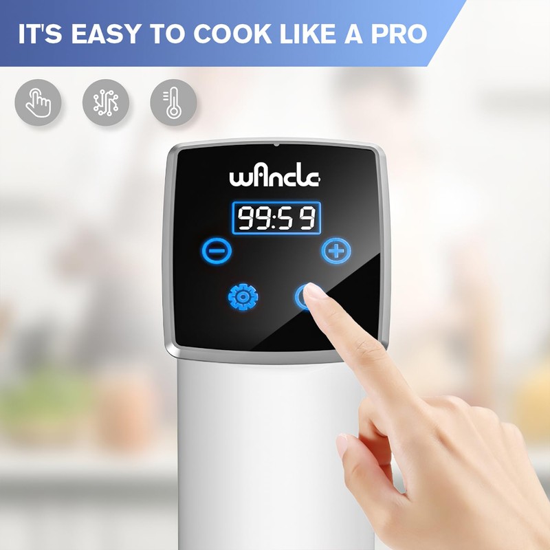 Wancle Sous Vide, Sous Vide Cooker Machine, Immersion Circulator, IPX7