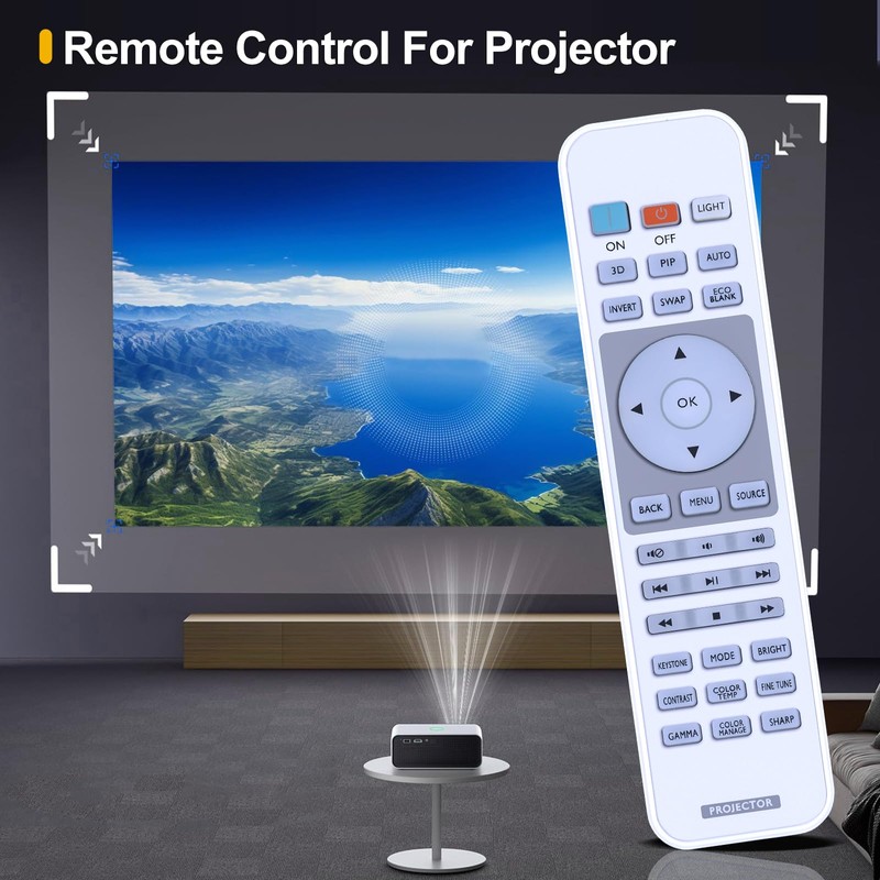 HZIME New Replace Remote Control Compatible for BenQ Projector TH670