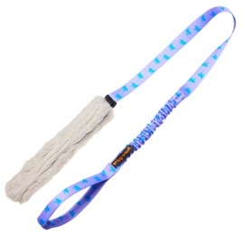 Tug-E-Nuff Durable Dog Tug Toy Chaser (Lilac Pattern)