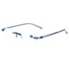 I Need You Light G67000 Plastic Rimless Glasses with Case,