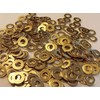 M4 BRASS WASHERS SOLID BRASS (4mm WASHERS 50-PACK)