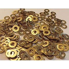 M4 BRASS WASHERS SOLID BRASS (4mm WASHERS 50-PACK)