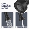 Black Kitchen Faucet with Pull Down Sprayer, High Arc Spring