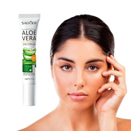 Sadoer Crema De Ojos Aloe Vera 20 G Hidratante, Antiarrugas Y Anti-bolsas, Textura Ligera Para Piel Delicada, Activos Calmantes Y Reafirmantes        