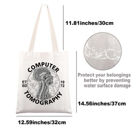 MYSOMY CT Tech Tote Bag Xray Technologist Gifts Rad Tech Week Gift Radiology Tote Bag CT Technologist Gifts Radiology Graduation Gift Rad Tech Gift (COMPUTER UK)