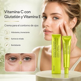2PC Vitamina C con Glutatión y Vitamina E, Sérum Facial Brillo y Antiarrugas, Tratamiento Unifica el Tono, Suaviza la Piel, Vitamin C Booster Shot, Uso Diario