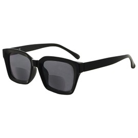 Eyekepper Bifocal Sunglasses for Women Reading under the Sun Stylish Bifocal Readers Tinted Lens Oversize - Black +2.00