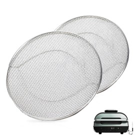 2PCS Stainless Steel Splatter Shield for Ninja Foodi FG551 Air Fryer, Splatter Screen Replacement Parts Compatible with Smart XL 6-in-1 Indoor Grill, FG550/BG500A/DG551 Accessories