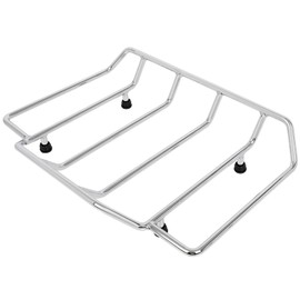 ROADFAR Tour Pack Luggage Rack Trunk Rail Rack Chrome Motorcycle Trunk Top Rack Fit For Harley Road King Big Glide Traveller 1984-2022