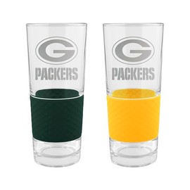Great American Products Green Bay Packers 22oz. Logo Score Pint Glass Two-Piece Set