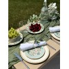 SET OF 6 Morris Garden Porcelain Dessert Plates Floral Bone