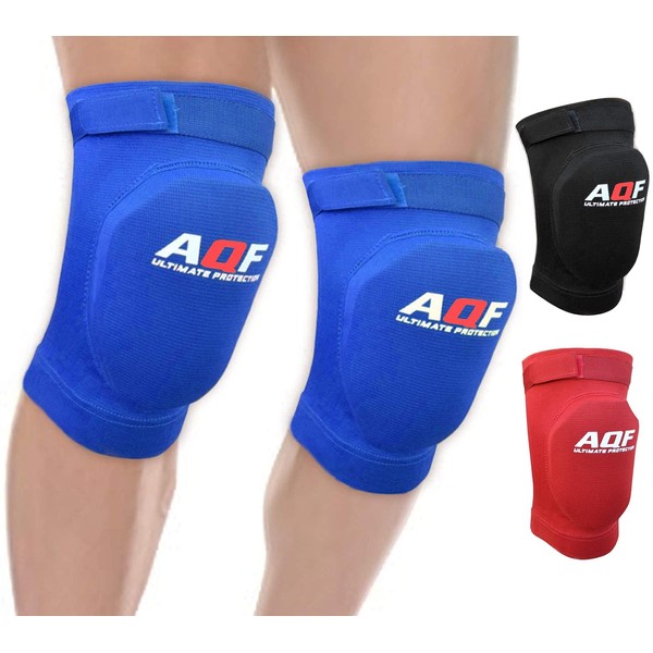 AQF Knee Support Brace Protector Foam Pads Guard Wraps Elasticated