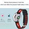 Smart Bracelet Wristband Waterproof Fitness Sleep Heart Rate Recorder (Black