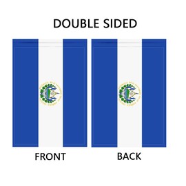 Mflagperft Salvador Garden Flags 12 x 18 Inches Double Sided Vivid Color and Fade Proof Small Salvadorans Yard Flags for Indoor and Outdoor Decorations (Salvador)