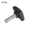 sourcing map 4pcs Tee Wing Knobs Thumb Screws M8 x