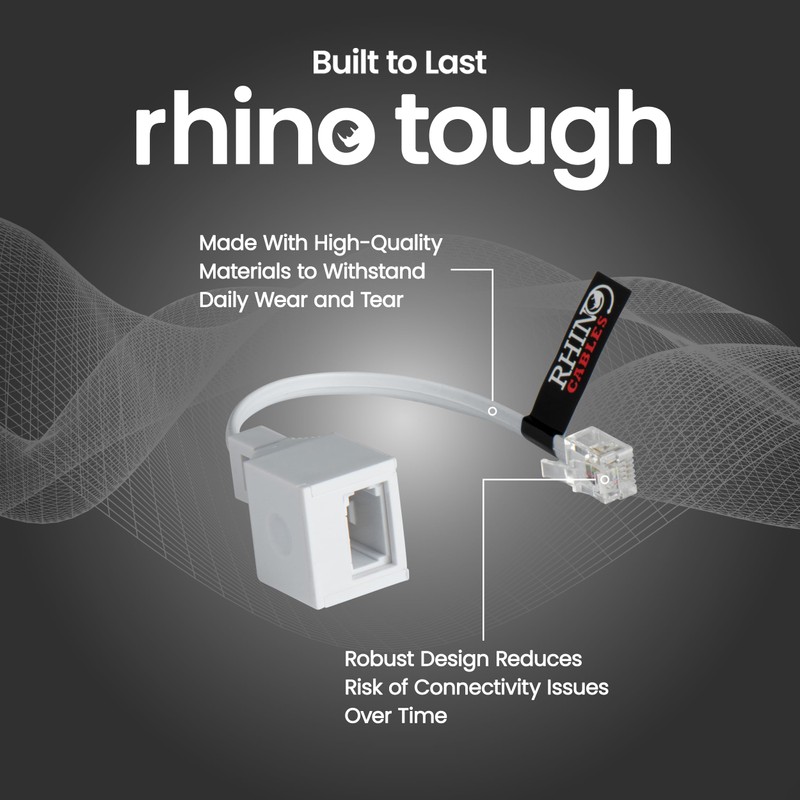 rhinocables RJ11 to BT Socket Adapter - Phone to Ethernet