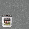 Rust-Oleum 7214502 Stops Rust Hammered Finish Paint, Quart, Gray