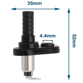 Walquicks 4 Pcs Door Jamb Light Door Switch Door Sensor Switch Alarm Compatible with Honda Compatible with Volkswagen Compatible with 52x35x4.4mm 20A 12V Black for Car Truck Boat