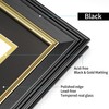 FrameMind 8.5x11 Diploma Frame with Black over Gold Acid-free Mat