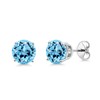 Gem Stone King 3.1 Cttw Aretes de Plata de Ley