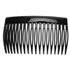 France Luxe 18 Tooth French Side Comb Pair - Black