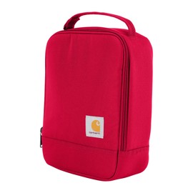 Carhartt Insulated Lunch Cooler For Men and Women, Fully Insulated Lunch Pale for Work, Outdoor, and Everyday Use, Industry Red