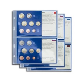 Prophila Collection Pack of 6 Euro Preprint Trays Malta, Slovenia, Slovakia, Cyprus, Estonia, Latvia