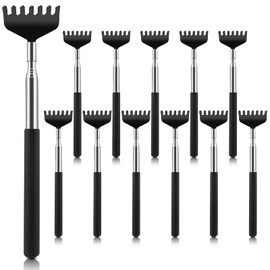 NICEMOVIC 12 Pack Extendable Back Scratcher Bulk, Stocking Stuffers White Elephant Gifts for Adults Men Women, Portable Metal Back Massager Tool Novelty Idea Prizes Gifts for Birthday/Festival/Party
