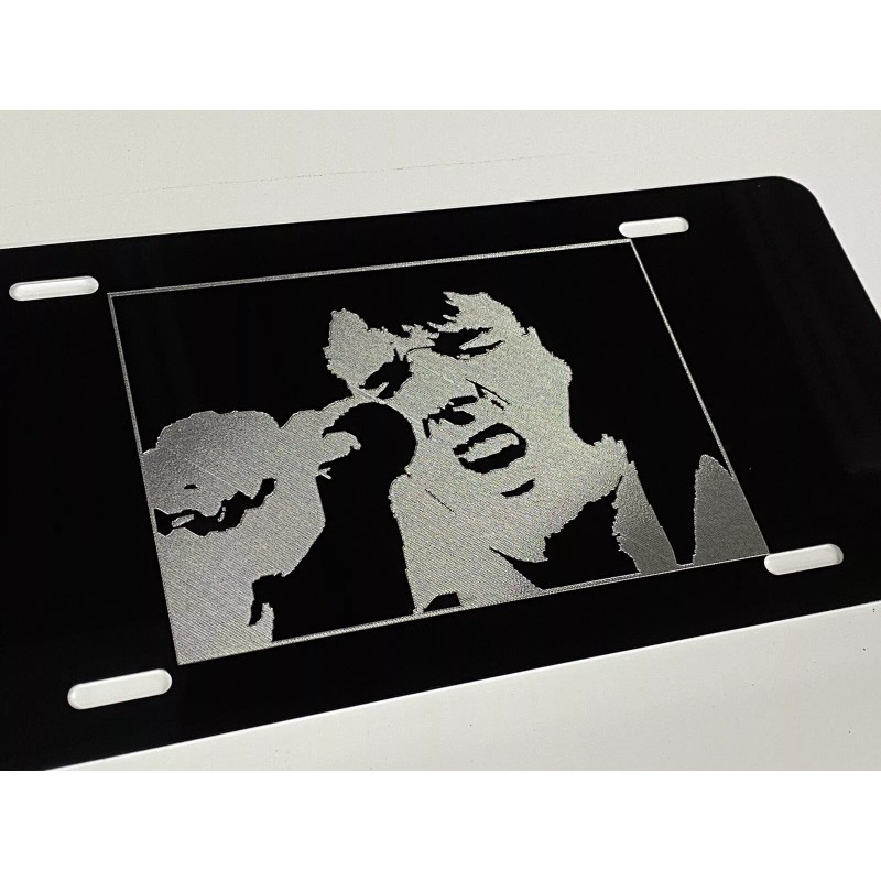 Diamond Etched Products Engraved ELVIS PRESLEY Car Tag Diamond Etched