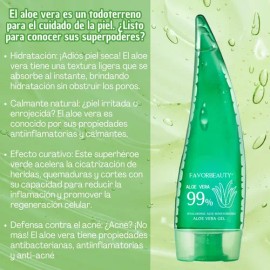 Pack 2 Geles Aloe Vera 99 Facial 120ml Hidratante y Anti Cicatrices                                                                                   