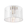 Globe 65788 Brooklyn 1-Light Flush Mount Ceiling Light, Matte Brass,